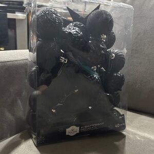 Holiday Living Black Shatterproof Ornaments